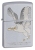 Genuine United States outdoor windproof lighters ZIPPO classic chrome 205 flapping Eagle 28356