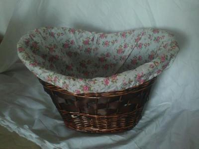 Laundry basket Laundry basket basket basket basket basket of woven linen with cylindrical cover