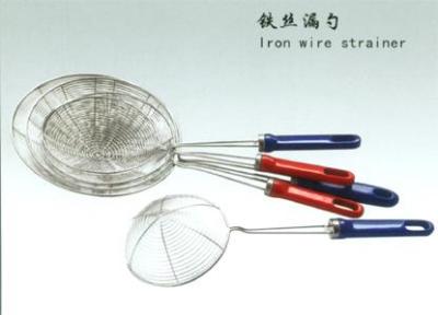 Plastic handle wire colander line leakage