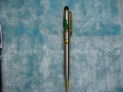 Metallic Silver ballpoint pen ballpoint pen steel rod pen