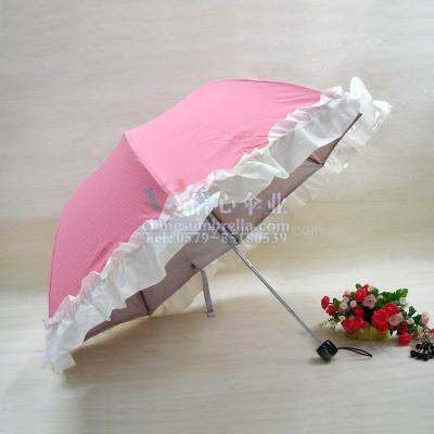 Large Lace Sun Umbrella Korean Fashion Arch Umbrella Lady Umbrella Dot Folding Umbrella XC-803 Confidence