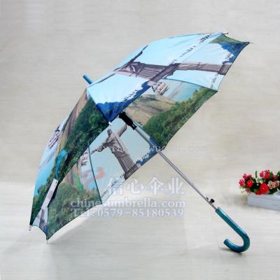 Factory custom Brazil landscape fashion umbrellas hot ladies 3-folding beauty XA-802