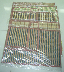 High quality green bamboo table mat special price sand cloth bottom all package edge more can be mixed