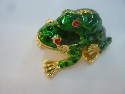 Alloy Gifts & Crafts Frog Jewelry Box