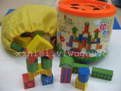 Wooden toys educational toy printing drum 31 tablets