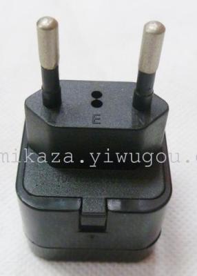 Two round pin rail socket