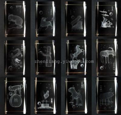 A set of creative gifts for the birthday of the animal in the zodiac crystal