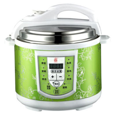 Triangle 5L E computer apple green electric pressure cooker electronic pressure cooker