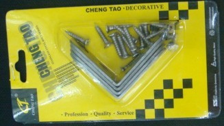 Chen Tao card card CT-3004 stainless steel corner brace (with screw)