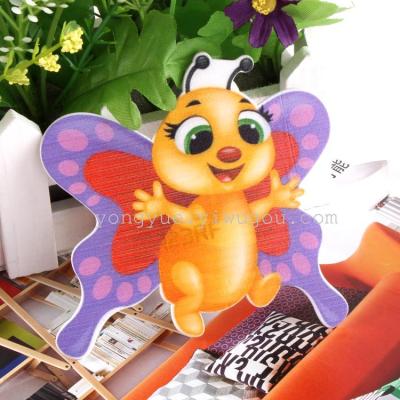 So, Cute wooden butterfly model refrigerator, stick wooden Cute cartoon pendant