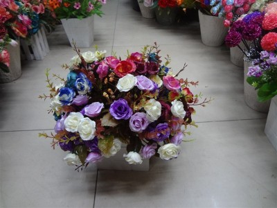 Japanese rose bunches with snow cloth long