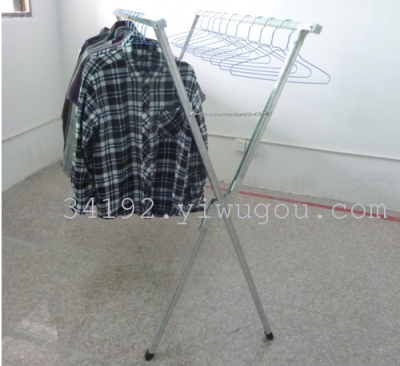 Double Folding x racks spread clothing display rack the night market stall holder racks stainless steel hanger