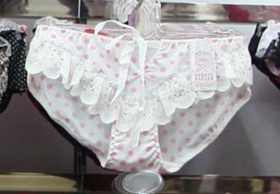 Women's White Pink Printed Briefs