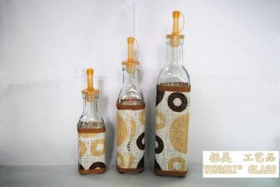 The high transparent glass bottle of olive oil liquid seasoning bottle sealing Home Furnishing kitchen