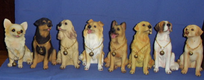 Garden Decoration Simulation Animal Crafts Resin Dog Ornament Artificial Dog Model Living Room Home Ornaments