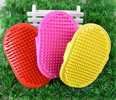 Dongda | pet supplies pet bath brush cleaning brush to dog and cat massage brush colour mixing