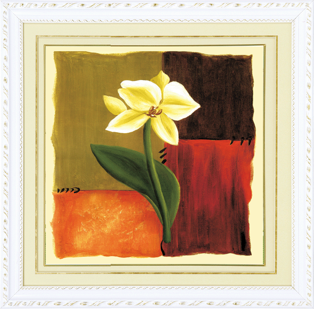 wholesale new handmade embroidery crafts printing cross stitch oil painting white magnolia 5d0052