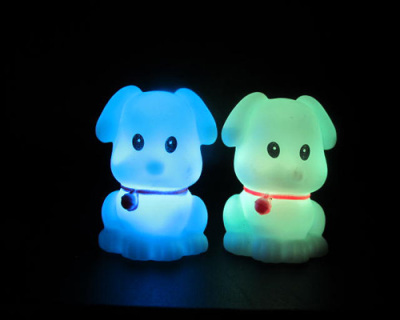 Seven-Color Night Light Colorful Bell Dog Night Light Wholesale