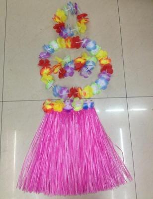 40cm Hawaiian Grass Skirt Five-Piece Suit Popular Dance Decorations Factory Direct Sales Wholesale