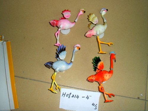 colorful ostrich plastic fridge magnet