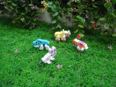 Cartoon animal erasers