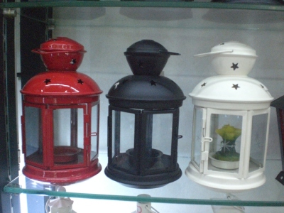 Iron Candlestick Wind Lamp Craftsramadan