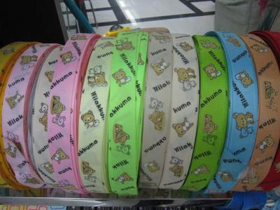 Multi - color Multi - specification ribbon with cartoon pattern