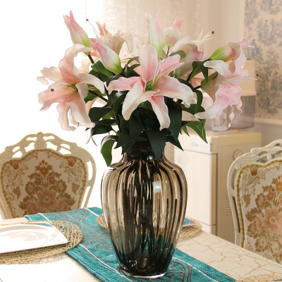 PU extra artificial flower plastic flowers silk flowers artificial flowers of lilies home decor