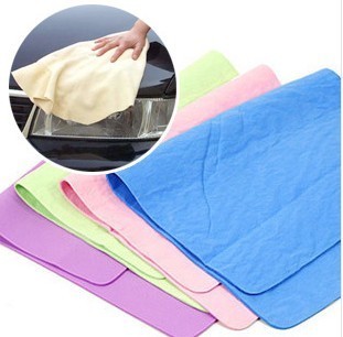 multi-purpose chamois towel car wash towel car cleaning cloth dry hair towel deerskin towel