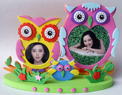 The new EVA handmade picture frame three-dimensional adhesive painting 3D layers of the puzzle manual.
