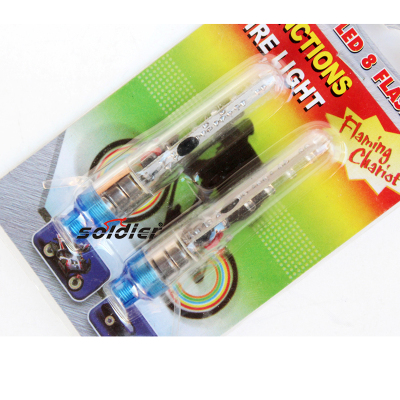 Bicycle fire wheel air nozzle lamp air valve lamp mountain bike air wheel air valve lamp