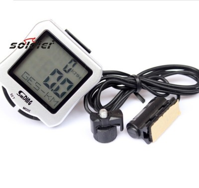 Boxed b-square meter bicycle/cycling meter with luminous silver BSQ meter