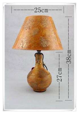 Model JL917 8 inch ceramic table lamp round Bell bedroom lamp