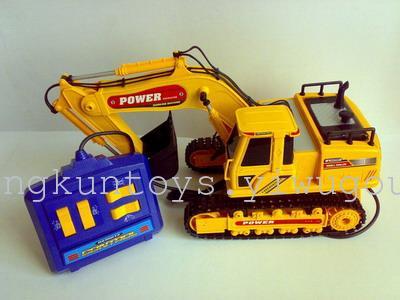 Prevent really remote control charging forklift bulldozer bulldozers, digging electric toy car - 6383
