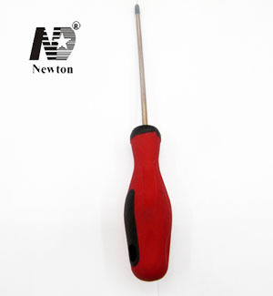 Screwdriver with red handle