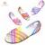 Bomb-colorful Sandals slippers fish mouth hole hot jelly shoes Rome Garden shoes