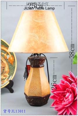 Model JL13011 8 inch round ceramic table lamps lamp shade bedroom/ desk lamp learning-lamp 