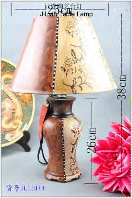 8 inch round ceramic table lamps lamp shade bedroom desk lamp learning-style table lamp  JL1307B