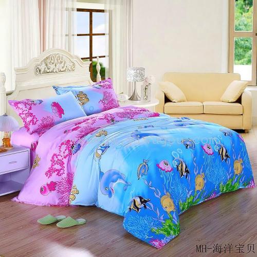 snow pigeon bedding diamond velvet four-piece series fashion romantic ocean baby factory direct sales