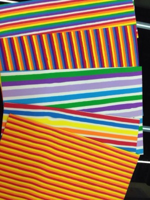 Colored Striped Sponge Paper