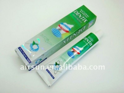 Dentix brand fluoride whitening toothpaste