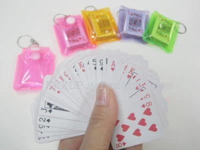 Minimum Poker little Poker key chain pendant small playing card manufacturers make small small Poker