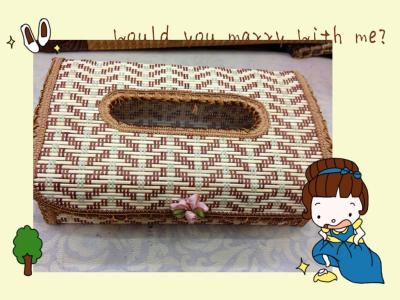 Tissue Box, Bamboo Handmade Home Decorative Tissue Box. Natural Eco-friendly Packaging Gift Tissue Box