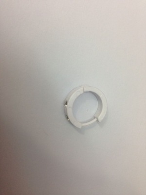 Manufacturers direct white acrylic with drilling ear buckle