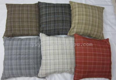 Fine linen Plaid pillow cushion made to order