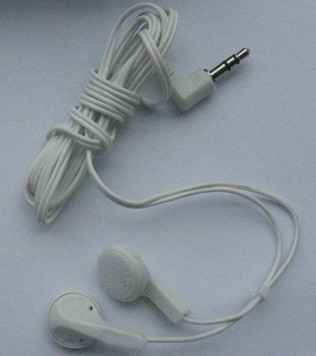 Js-3985 white 136-extrinsic stereo double bass earphones with machine earphones