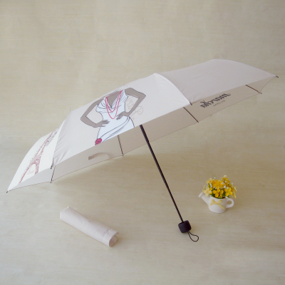 Long tri-fold thermal transfer print umbrellas, advertising umbrellas, gift umbrella XA-834