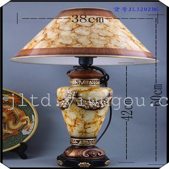 JL3202BG ceramic table lamp round Bell bedroom table lamp 