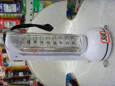 788 8+8LED rechargeable emergency lamp flashlight