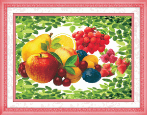 5D0155 colorful fruit (5D cross stitch)